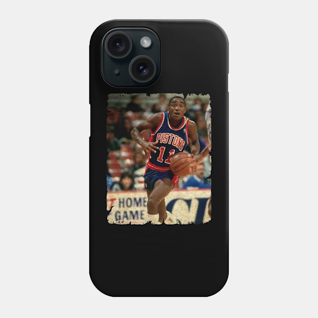 Isiah Thomas in Detroit Pistons Phone Case by Wendyshopart