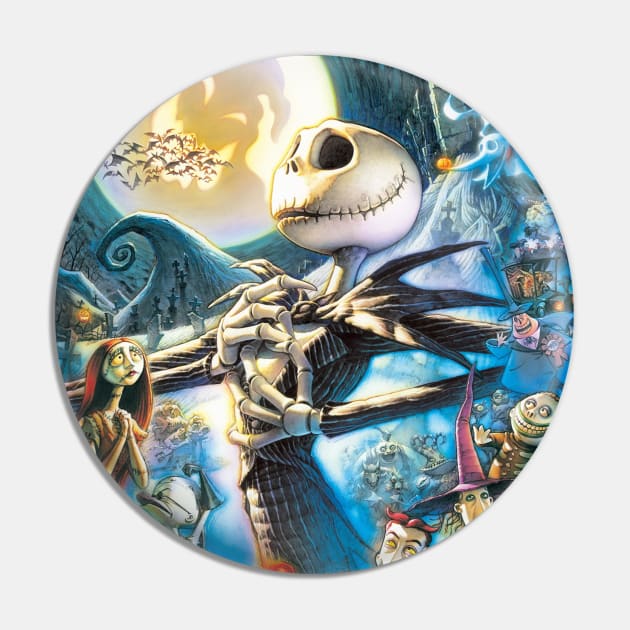 Jack and Town, the nightmare before Christmas, jack skellington, halloween, pumpkin king Pin by JDVNart