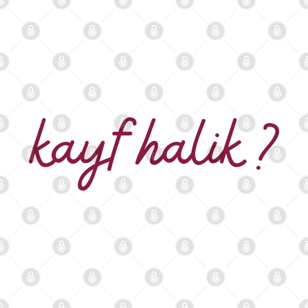 Kayf Halik - maroon red by habibitravels