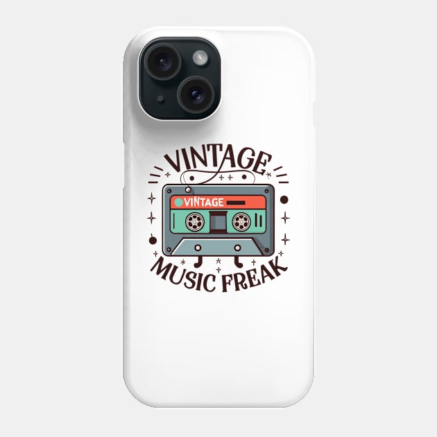 Vintage Music Freak Phone Case by CBV