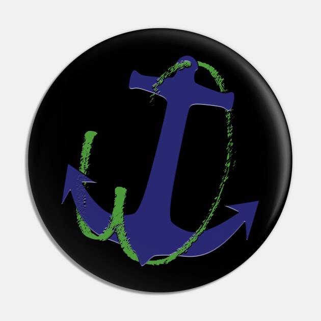 W anchor Pin by TeeText