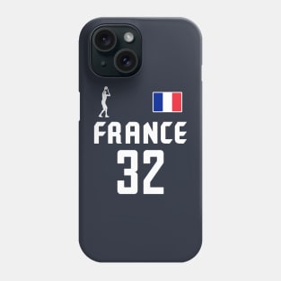 Wembanyama France Jersey (Front/Back) Phone Case