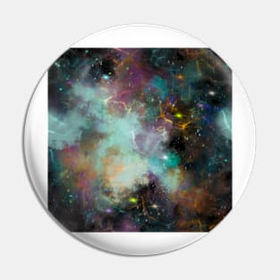 Beautiful Universe Repeating Pattern Pin