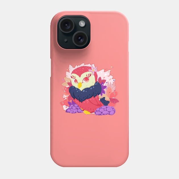 The little red lady owl with pattern- for Men or Women Kids Boys Girls love owl Phone Case by littlepiya