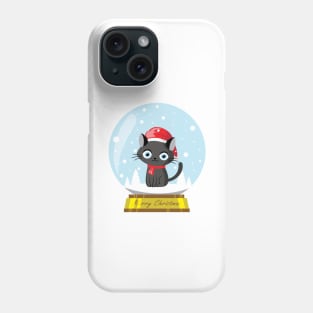 Merry Catmas Snow Glassball Phone Case