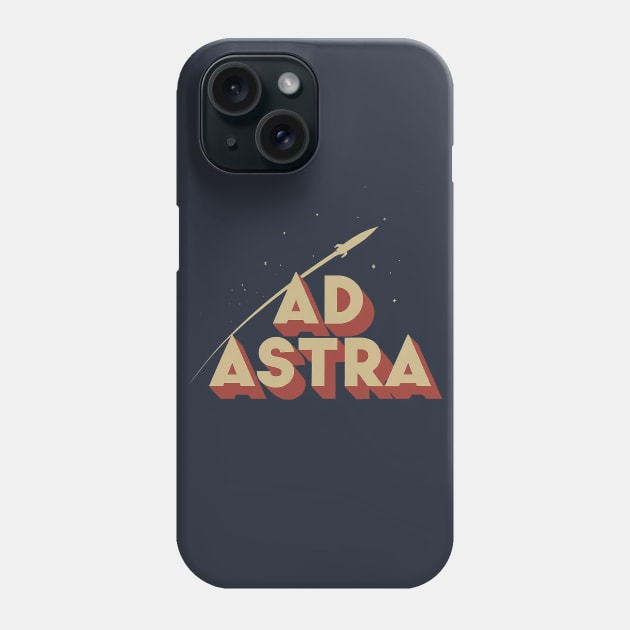 Ad Astra - Vintage Space Exploration Phone Case by Retro Travel Design