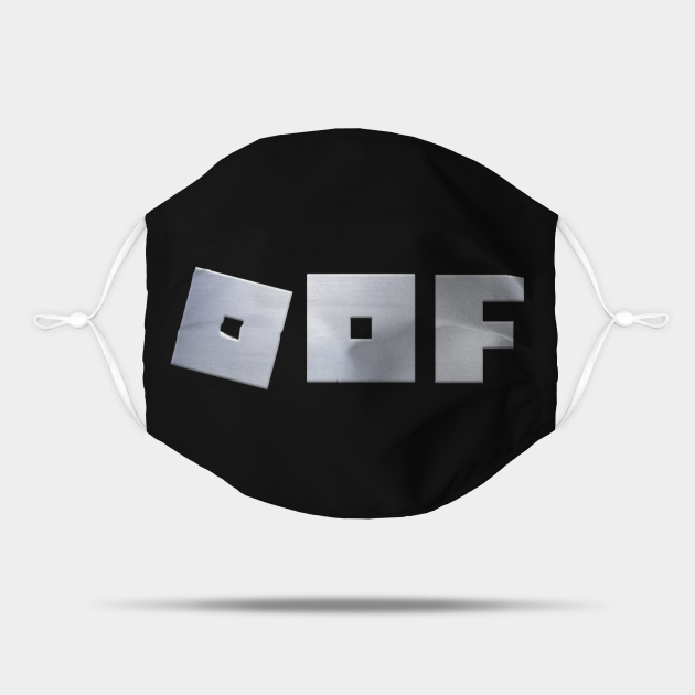 Roblox logo game Oof (single line metal texture