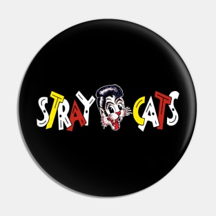 Text rock cats band smile face Pin