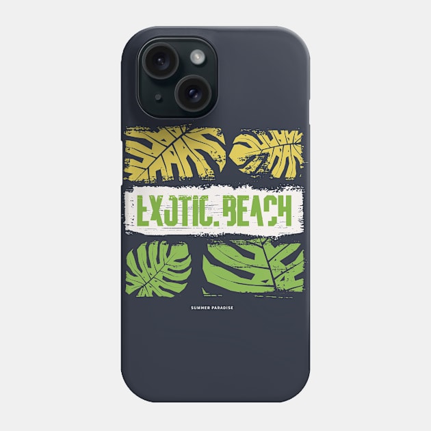 Exotic beach Phone Case by aldyfmsh