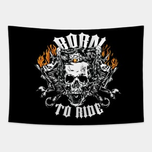 BORN TO RIDE Tapestry