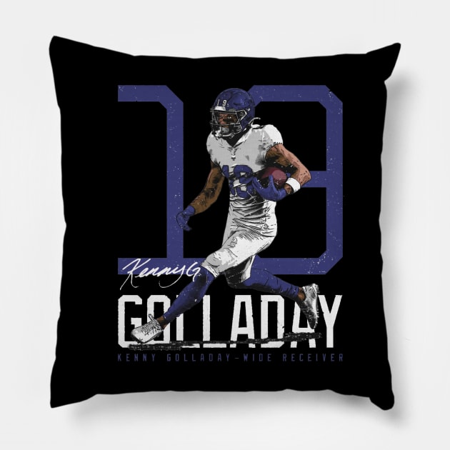 Kenny Golladay New York G Bold Number Pillow by Chunta_Design