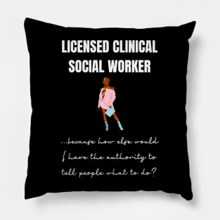 Black Social Worker Pillow