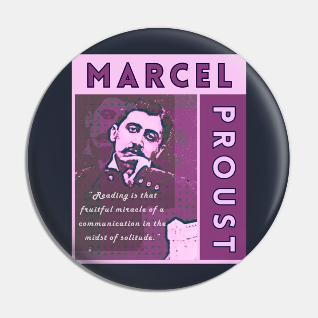 Marcel Proust portrait and quote: Reading is that fruitful miracle of a communication in the midst of solitude. Pin by artbleed