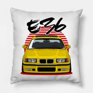 Yellow E36 Pillow