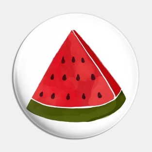 Watercolor Slice Watermelon Pin