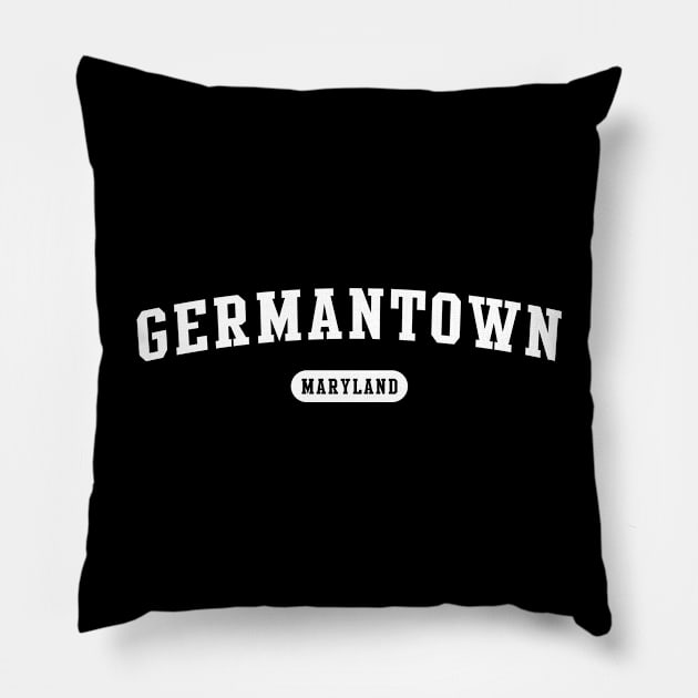 Germantown, Maryland Pillow by Novel_Designs