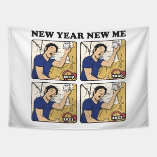 NEW YEAR NEW ME Tapestry