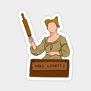 Mrs. Lovett With Rolling Pin (Sweeney Todd) Magnet