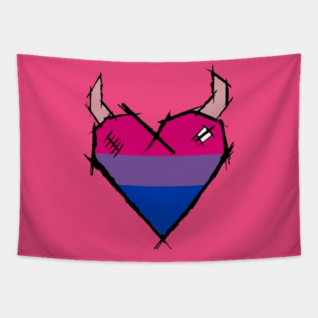 Bisexual Heart Tapestry by SchatjeSammy