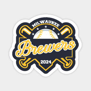 Brewers Baseball Magnet