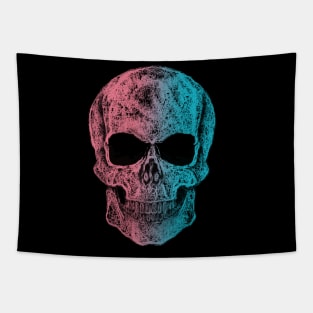 Sugar skull, purple blue cool funny cute mask Tapestry