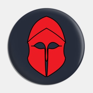 Corinthian helmet (red) Pin