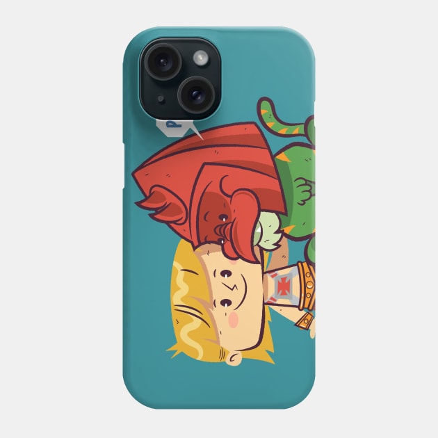 An Eternian Boy and His Cat Phone Case by TanoshiBoy