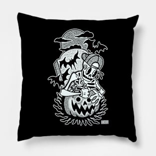 Vintage cartoon style tattoo artist. Pillow