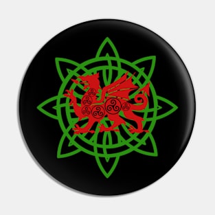 Celtic Welsh Dragon Pin