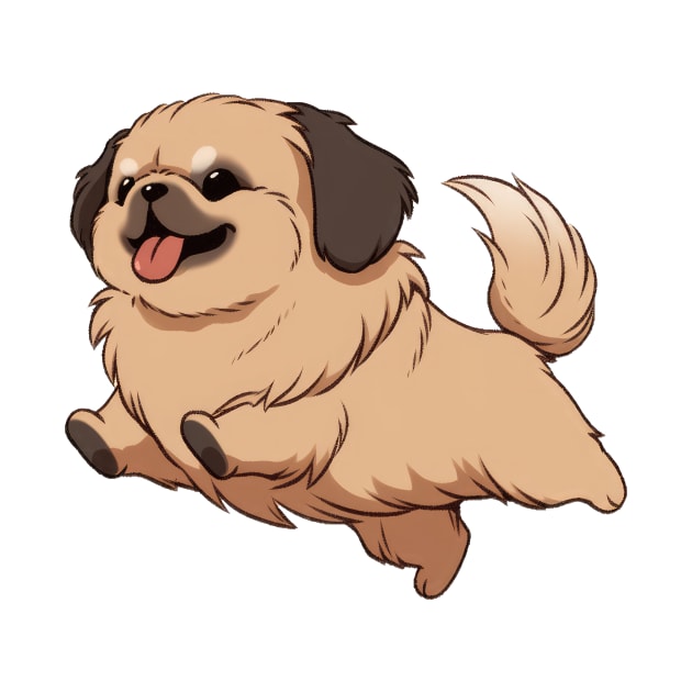 Cute Pekingese Jumping by SundayDonuts