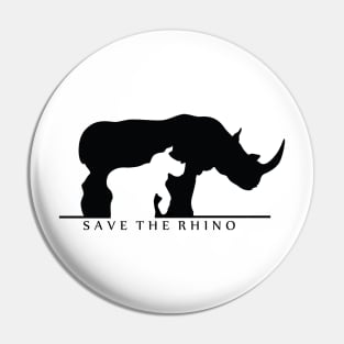 Save The Rhino Pin