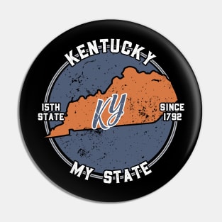 Kentucky My State Patriot State Tourist Gift Pin