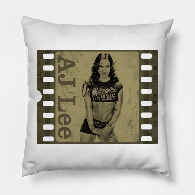 AJ Lee-Vintage Film Strip Concept Pillow by ROJOLELE