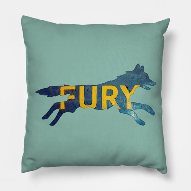 Back to Nature: Fury Fox Pillow by Sybille