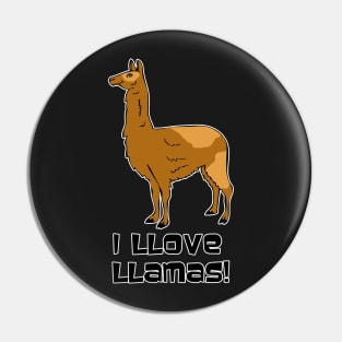 I Llove Llamas! Pin