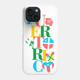 Puerto Rico Flag Caribbean Antilles Boricua Symbols Phone Case