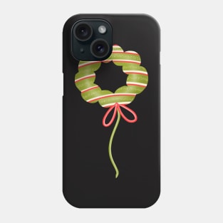 Cute green donut balloon. Phone Case