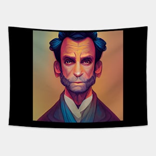 Abraham Lincoln Comics Design Tapestry