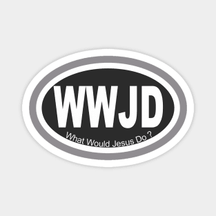 what would white jesus do Magnet