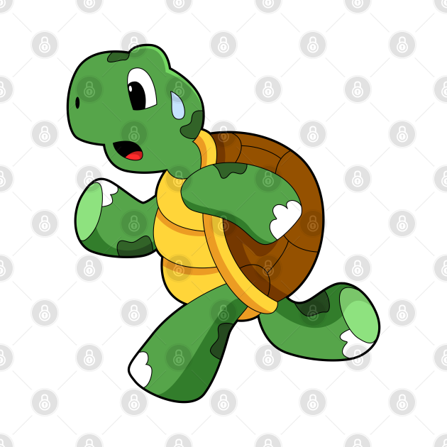 Discover Turtle as Jogger at Running - Turtles - T-Shirt