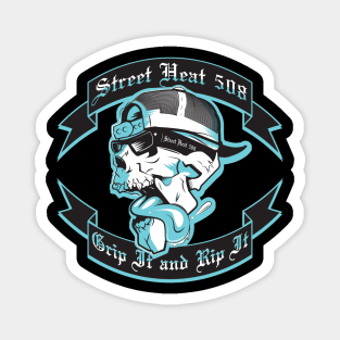 Street Heat 508 Skull Magnet