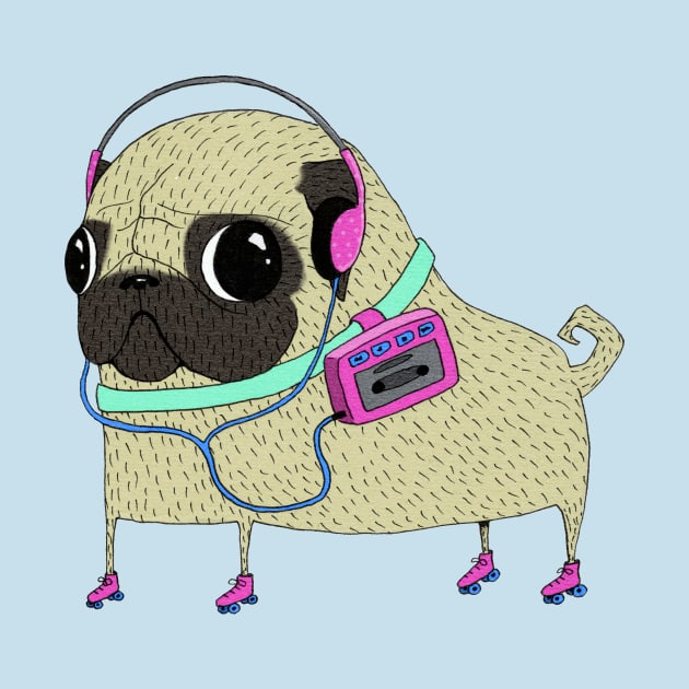 Roller pug by agrapedesign