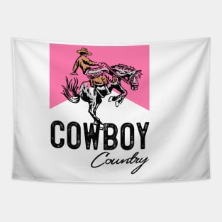 Cowboy Country Horse Riding Western Tapestry