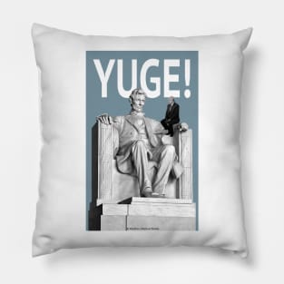 Trump Visits the Lincoln Memorial Pillow