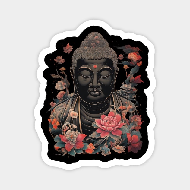 Black Buddha Magnet by animegirlnft