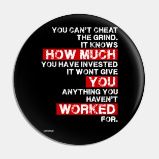 You cant cheat the grind success motivation Pin