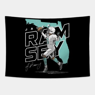 Jalen Ramsey Miami Player Map Tapestry