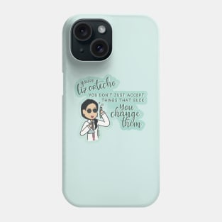 Liz Ortecho Badass Latina Scientist Phone Case