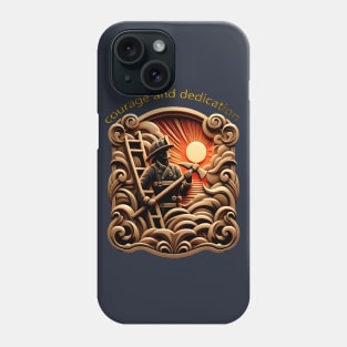 Fire Departments Badge Of Everyday Heroes Phone Case