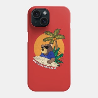 Bear summer time Phone Case